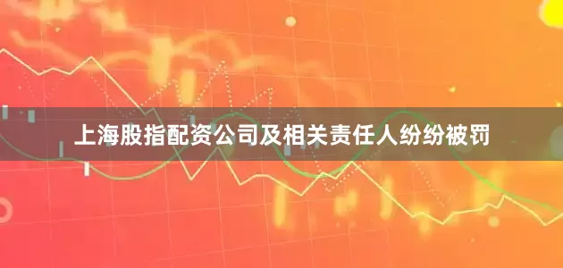 上海股指配资公司及相关责任人纷纷被罚